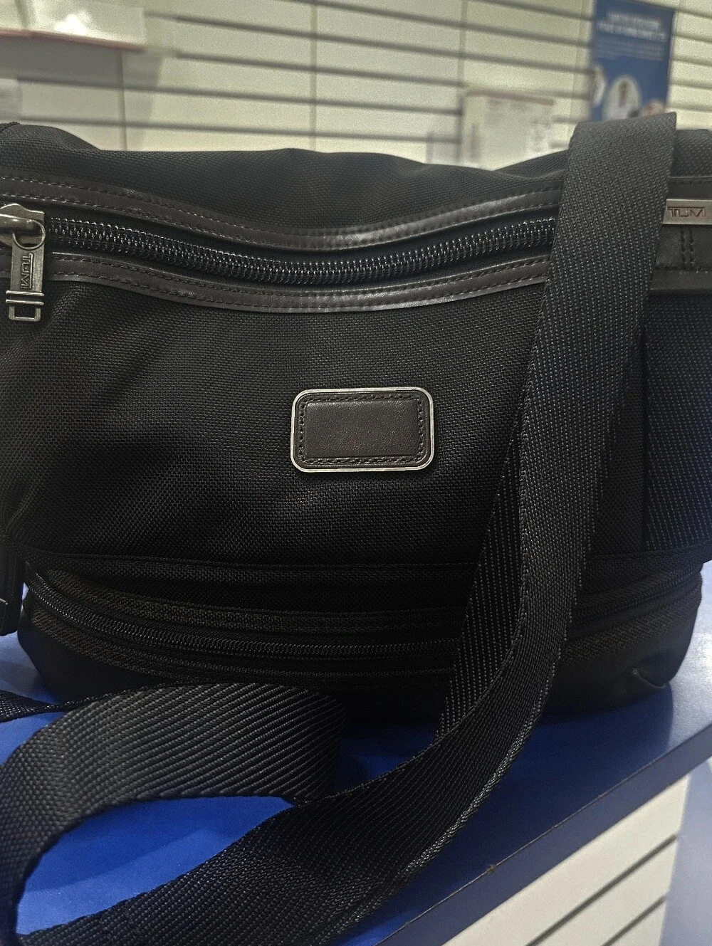 TUMI CROSSBODY BAG, BLACK TUMI BAG